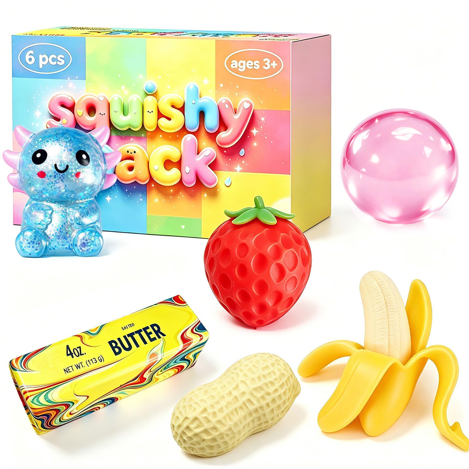 Photo 1 of ICOME 6 Pack Squishy Toy Set