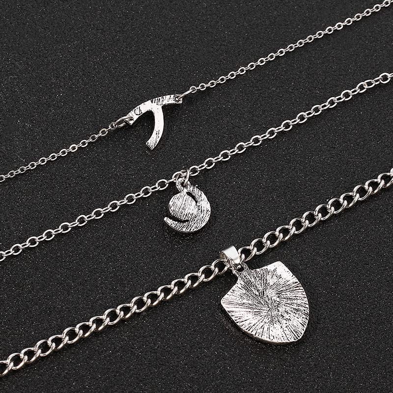 KEYVOR Collier Hope MIKAELSON Collier CRISION DE LA Family CRESSE Pendentif Sommaire Hégacies Multi Couble Collier Femmes Cosplay Bijoux Sauvegarde Clavicule Chaîne Collier Femme