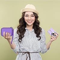 Vista 6 de Estuche protector y de transporte para cámara digital, AbergBest 21 megapíxeles, pantalla LCD de 2.7 pulgadas, recargable, HD/Kodak Pixpro/Canon