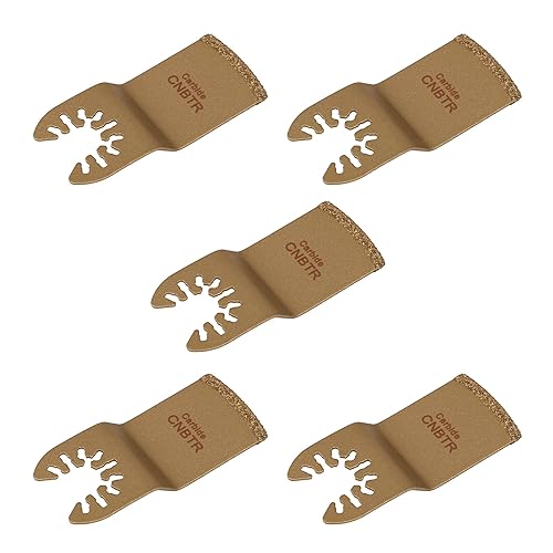 Miniatura 1 de CNBTR Herramientas oscilantes de carburo tipo E de liberación rápida de precisión multiherramienta 5 Uds. 2.953x1.299 in