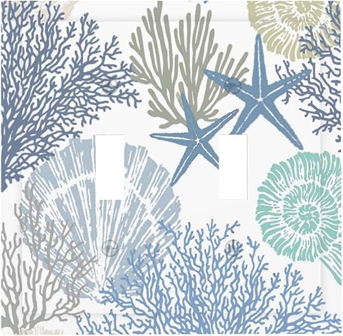 Miniatura 101 de Cubierta de Pared de Interruptor y Toma de Corriente de 1 Gang de Patrón Texturizado de Mármol Turquesa Oscuro Azul Gris Moderno Abstracto de Lujo