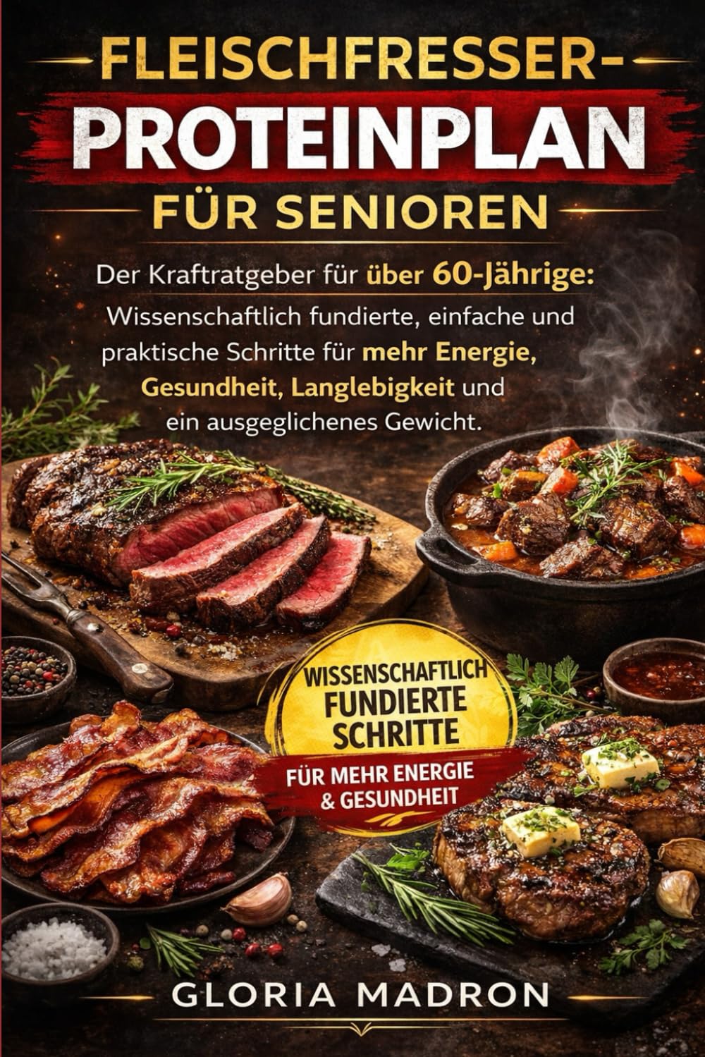 FLEISCHFRESSER-PROTEINPLAN FÜR SENIOREN: Der Kraftratgeber für über 60-Jährige: Wissenschaftlich fundierte, einfache und praktische Schritte für mehr ... Langlebigkeit und ein ausgeglichenes Gewicht.