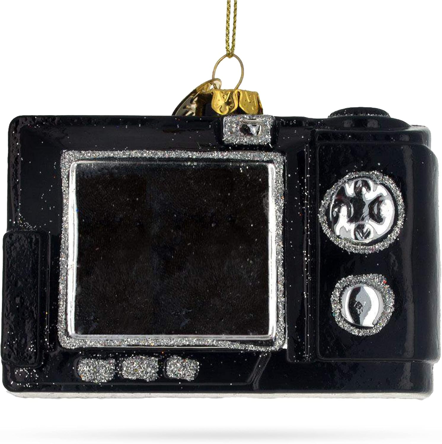 Classic Camera for Photography Enthusiasts Glass Christmas Ornament
