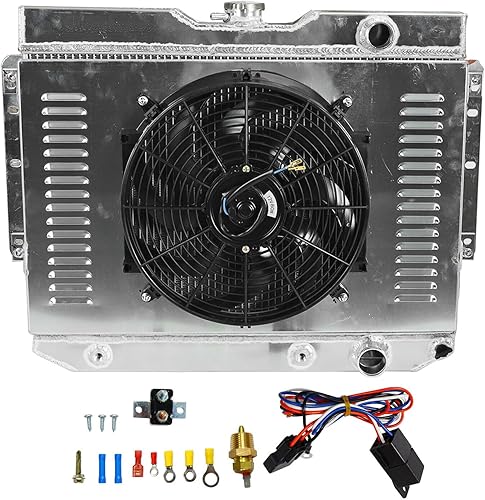 Miniatura 87 de Radiador de aluminio AA5052 de 3 filas compatible con Dodge Ram 2009-2021 1500 2500 3500 4000 V6 V8 Pickup AT/MT 3 filas,1 fila,Ventilador