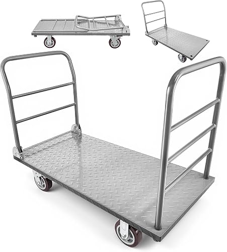 Chariot à plateau pliable 1 200 kg, 122 x 61 cm VEVOR