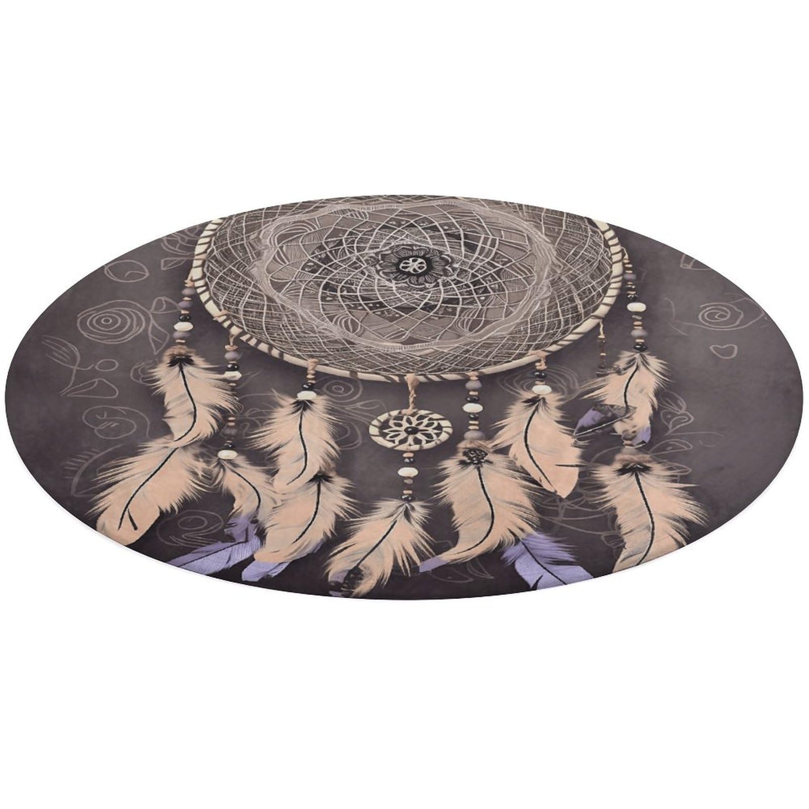 Tapis de bain doux et absorbant antidérapant en velours de corail rond