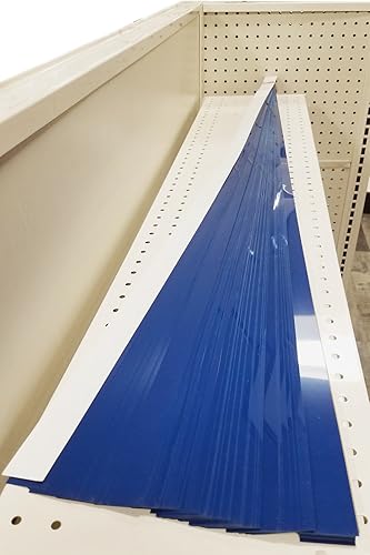 Miniatura 9 de STORE FIXTURES DIRECT Tiras decorativas de vinilo precortadas para estantería de góndola, 48 x 1.25 pulgadas, canal C, verde, paquete de 100