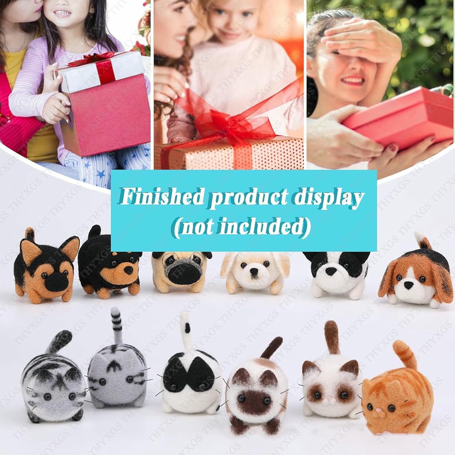 Electric Wool Felting Tool, Electric Needle Felting Machine,Stepless Speed Regulation, Replaceable Motor, with 5 Replacement Heads, for Wool Felt Enthusiasts