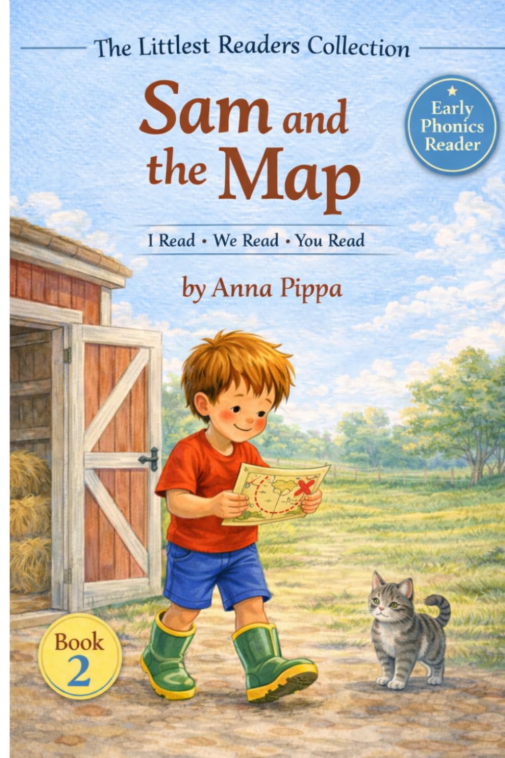 Sam and the Map: An Early Phonics Reader for Beginning Readers (Letters A, M, S, T, P, I, N, C, H, R) (The Littlest Readers Collection)