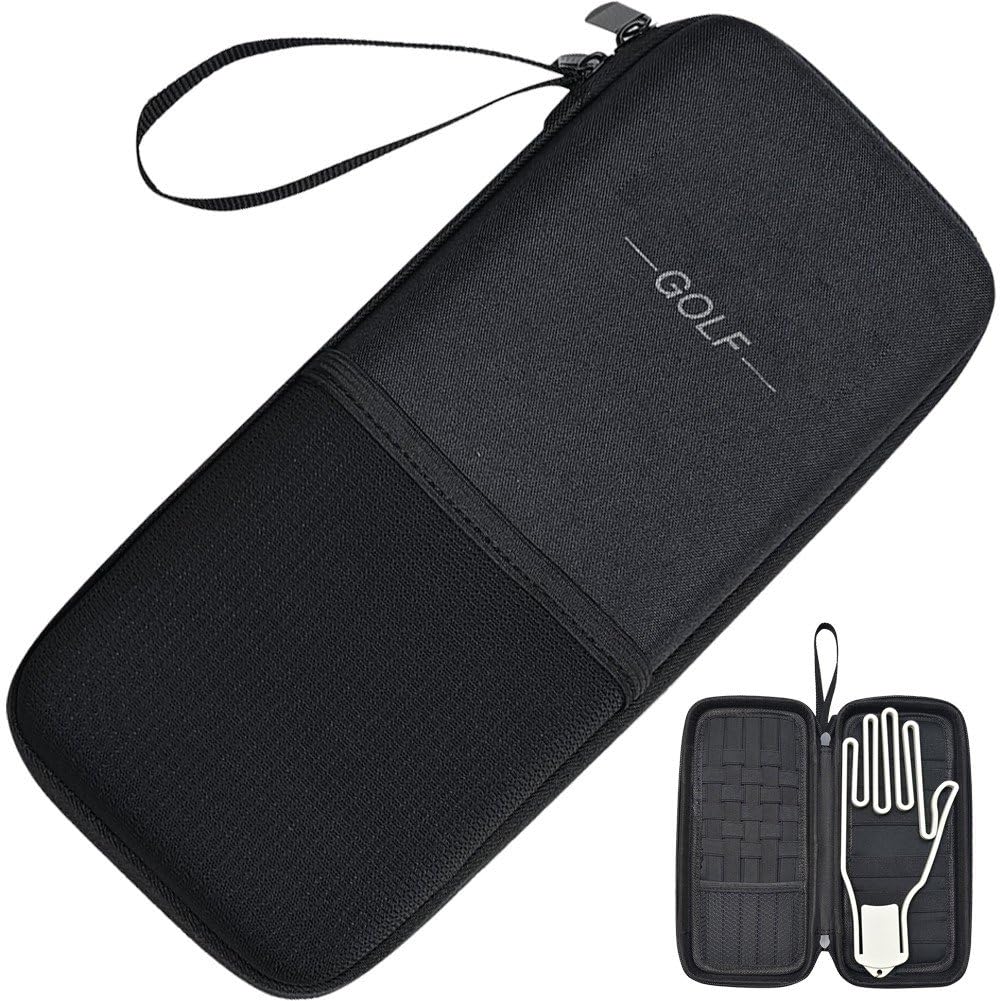 Estuche para guantes de golf con moldeador antiarrugas y organizador de tees