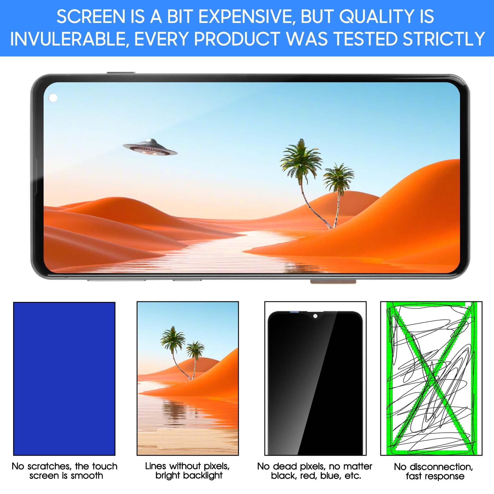 Écran LCD TFT pour Samsung Galaxy S10 G973 SM-G973F SM-G973U SM-G973W SM-G9730 Remplacement de l'écran LCD Écran Tactile Digitizer Assemblée avec Outils (6.1" Noir avec Cadre)