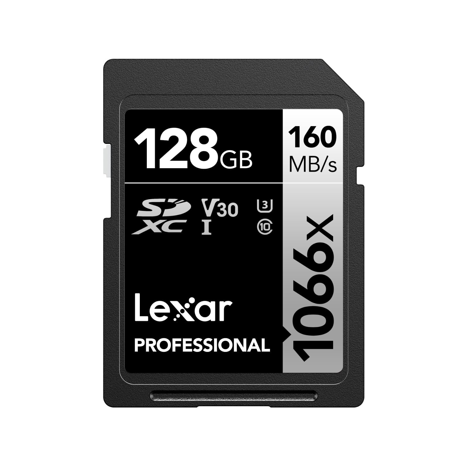 Lexar Profesjonalna karta SD 1066x 128 GB, karta SDXC UHS-I do 160 MB/s, karta pamięci SD V30/U3/C10 do aparatów DSLR i kamer HD