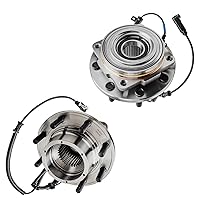 Vista 80 de Detroit Axle - 2 bujes de rodamiento de rueda traseros para Suzuki Aerio 2002-2007, Suzuki Esteem 1995-2002, 2 rodamientos de rueda completos