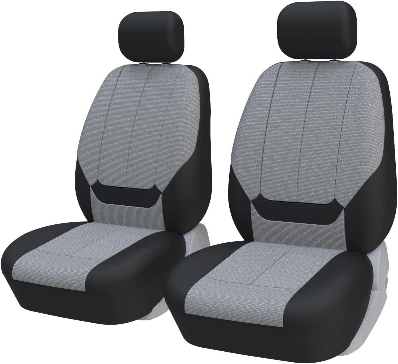 TOYOUN Universele 3-zits stoelhoezen, stoelhoes voor vrachtwagen, vrachtwagen, bestelwagen, busje, voor bestuurder en passagier 2 1, voor- voor- voor- voor- en tweepersoons, blauw