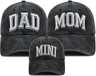 Funny Dad Mom Mini Matching Family Hat, Adjustable Embroidered Parent-Child Baseball Cap