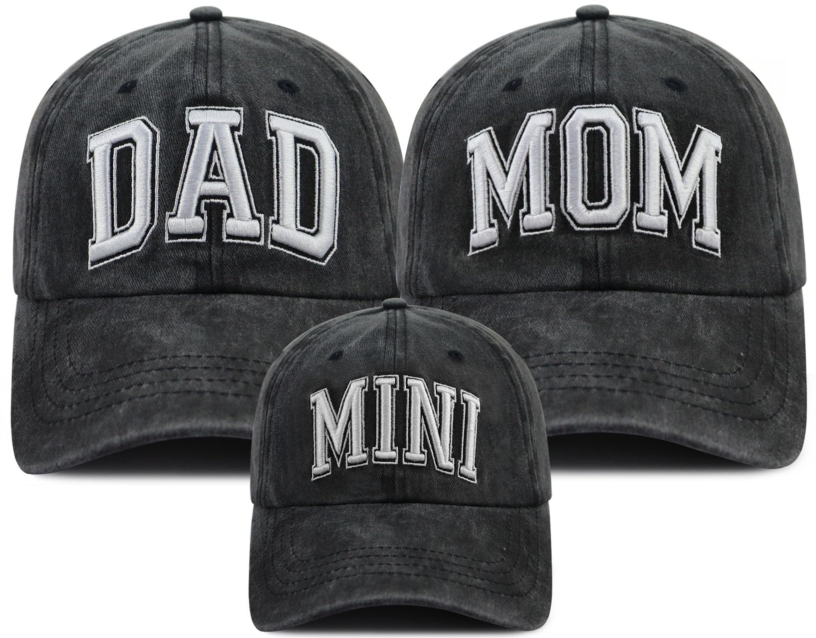 Funny Dad Mom Mini Matching Family Hat, Adjustable Embroidered Parent-Child Baseball Cap