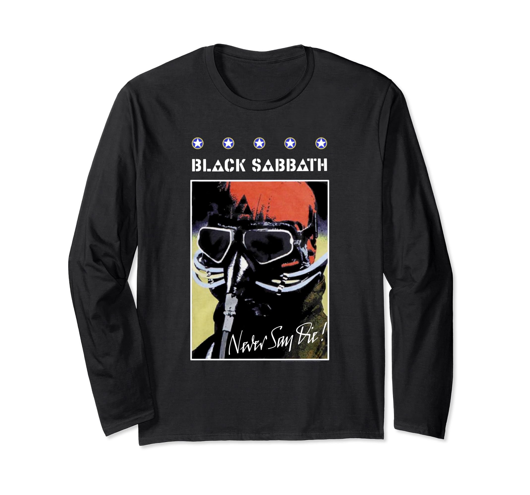 Amazon | Black Sabbath Never Say Die カバー 長袖Tシャツ | Tシャツ 