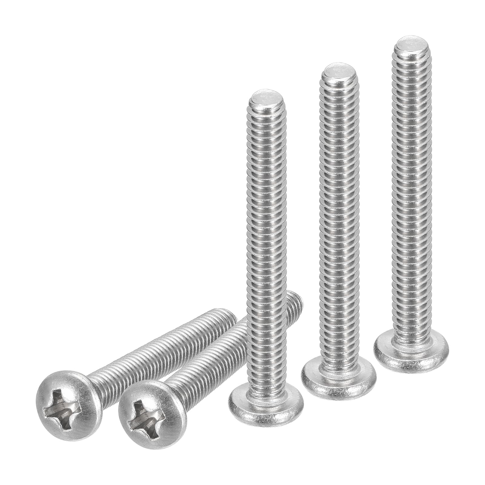 Stainless Steel Machine Screws - 100 Pack #4-40 -18