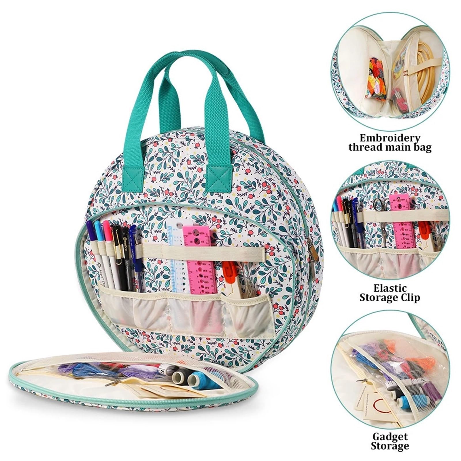 Sac Crochet Tricot Sac Organisateur de Broderie