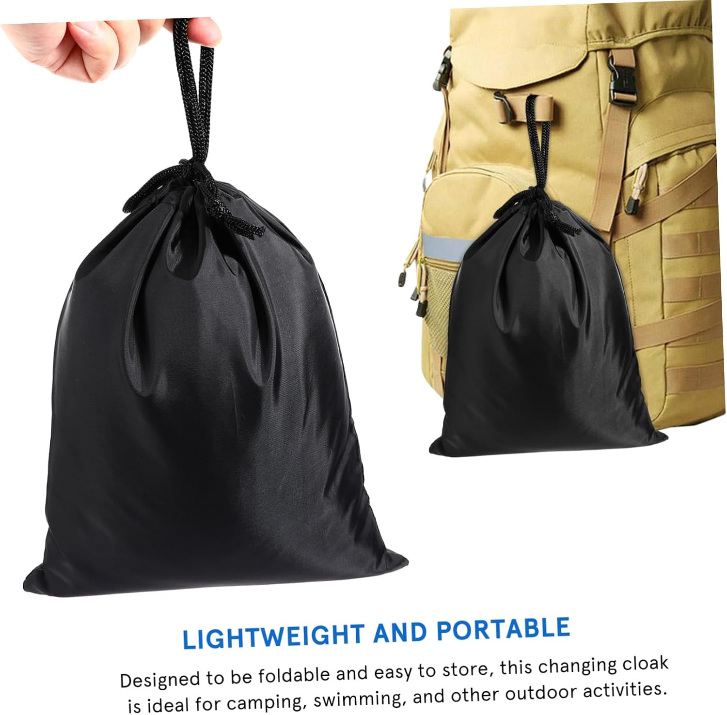 FRCOLOR Portable Changing Tent Instant Privacy Cover for Outdoor Dressing Lightweight Breathable Versatile Sunshade for Beach Camping Swimming Easy Setup Stylish Design