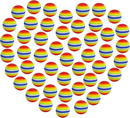 48 bolas de repuesto para reventar, bolas de repuesto de arcoíris, bola de espuma de 1.1 pulgadas, bolas de espuma suave, bolas de repuesto de