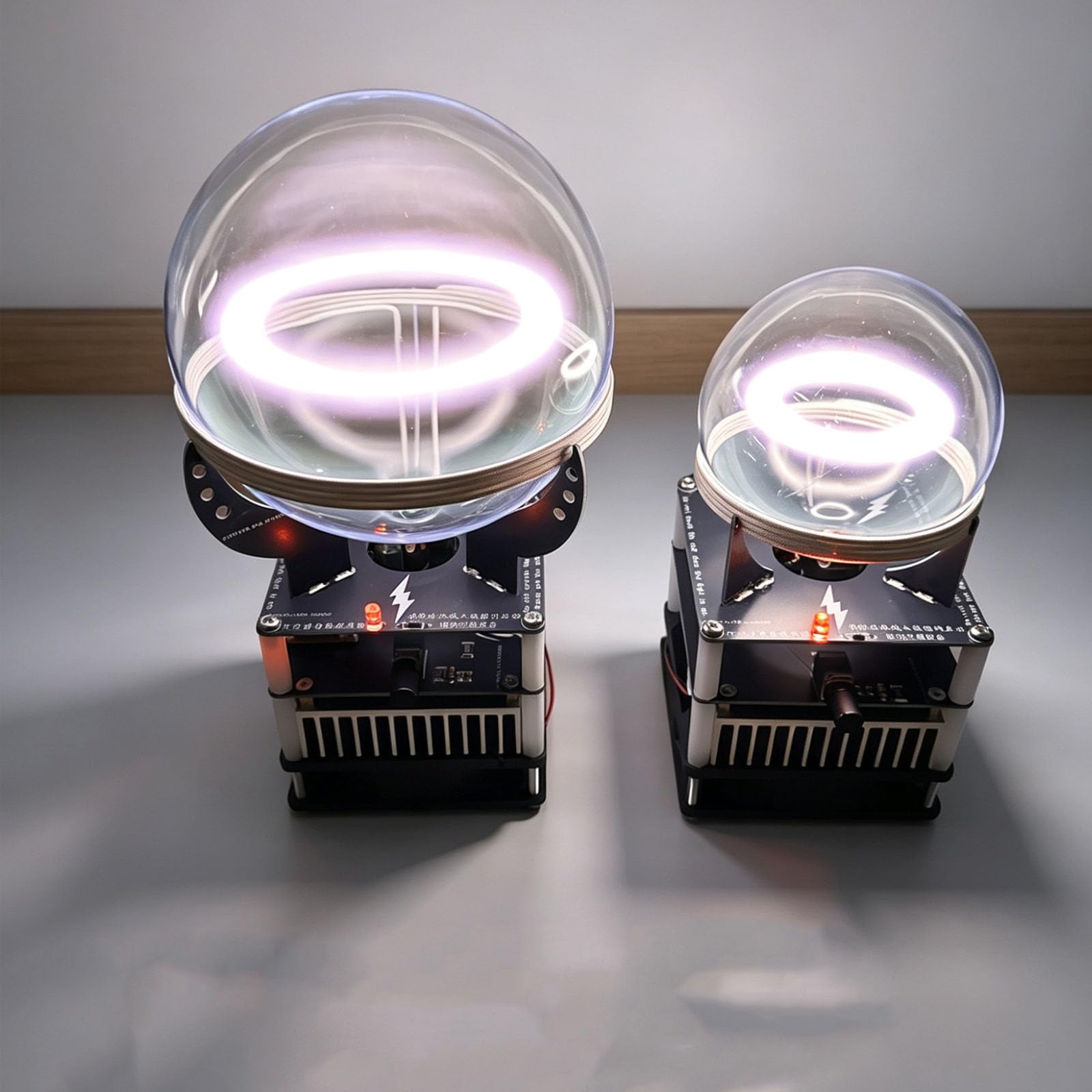 Lámpara De Anillo De Plasma, Lámpara De Globo De Plasma De Gas Inerte, Diámetro De 9 Cm/13 Cm, con Tecnología De Excitación De Campo Magnético, para Exhibición Científica Y 13cm