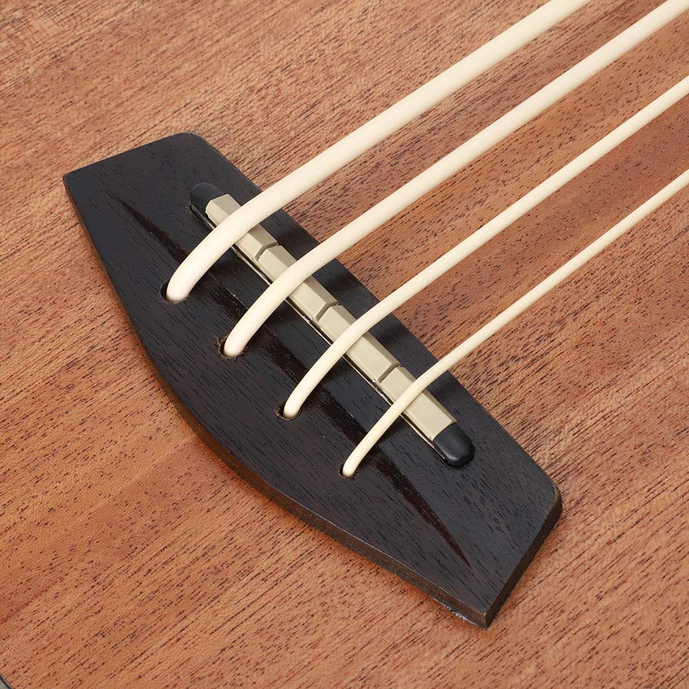 Ukulele Basso Elettrico, Sapele Ubass da 30 Pollici per Professionisti Principianti con Pickup per Adulti e Bambini, Alimentato a Batteria CR2032 (non inclusa)