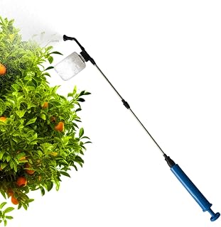 Powder Duster | Telescopic Garden Sprayer Push Pull Pump Dust Applicator | | Print-Pull Garden Powder Spreader With Transparent Tank For Use In Backyard, Patio, Greenhouse, Orchard, Farmhouse