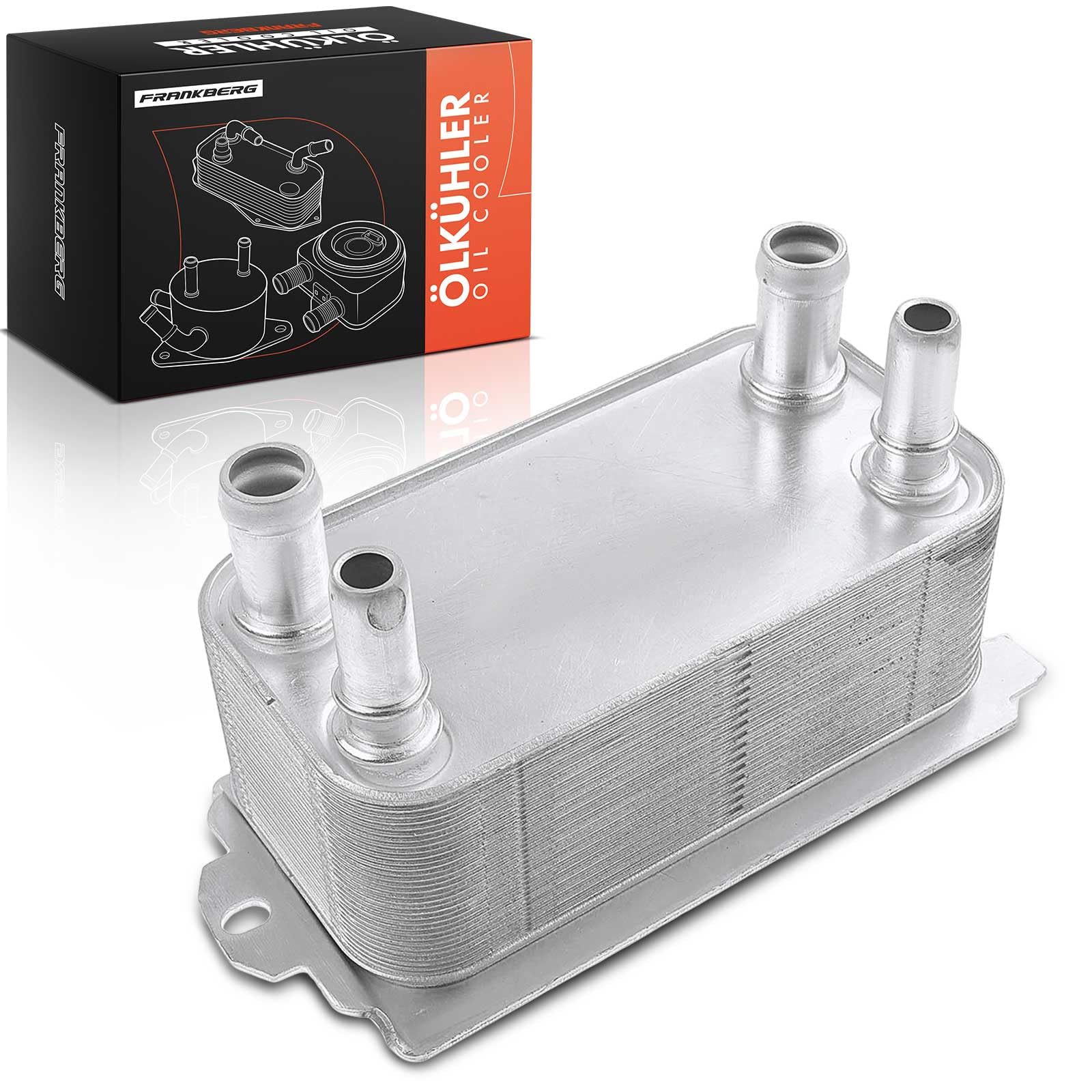 Frankberg Refroidisseur d'huile LR036354 | Compatible avec: XF X260, XF Sportbrake X260, R.a.n.g.e R.o.v.e.r IV L405, F-Pace X761, XJ X351, XK Cabriolet X150