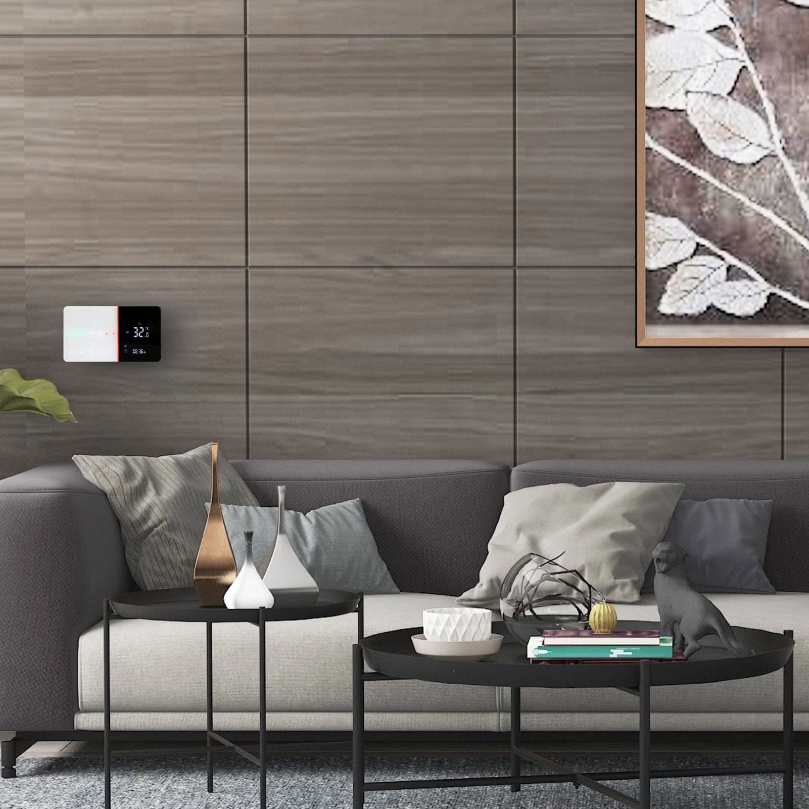 Termostato LCD Termostato Inteligente Programable para el Hogar con Alta Precisión y Ahorro de Energía de 95 V a 240 V