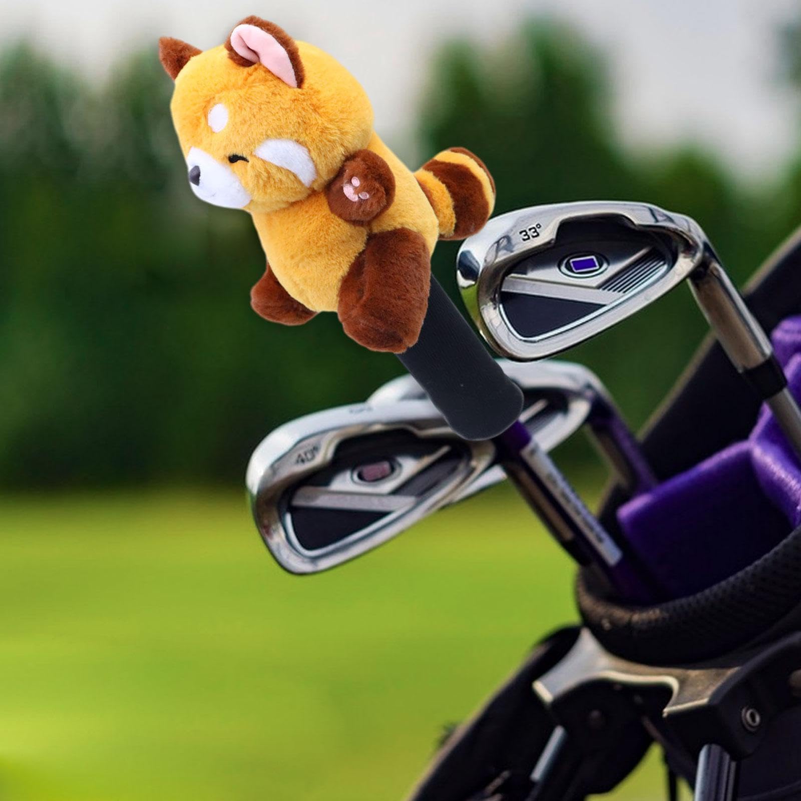Couvre-Chef en Bois de Golf Ours, Couvre-Chef tricoté en Peluche, Mignon, Protection de Transport, Couvre-Chef Universel pour Club de Golf, Cadeau