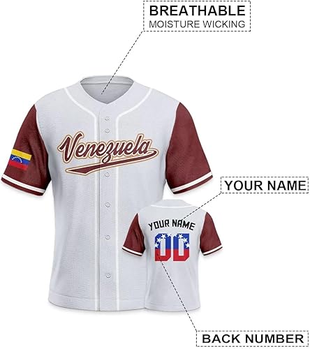 Miniatura 2 de Camiseta deportiva de béisbol mundial 2023 personalizada para aficionados, hombres, jóvenes, mujeres, regalos, personaliza tu número de nombre S-5XL