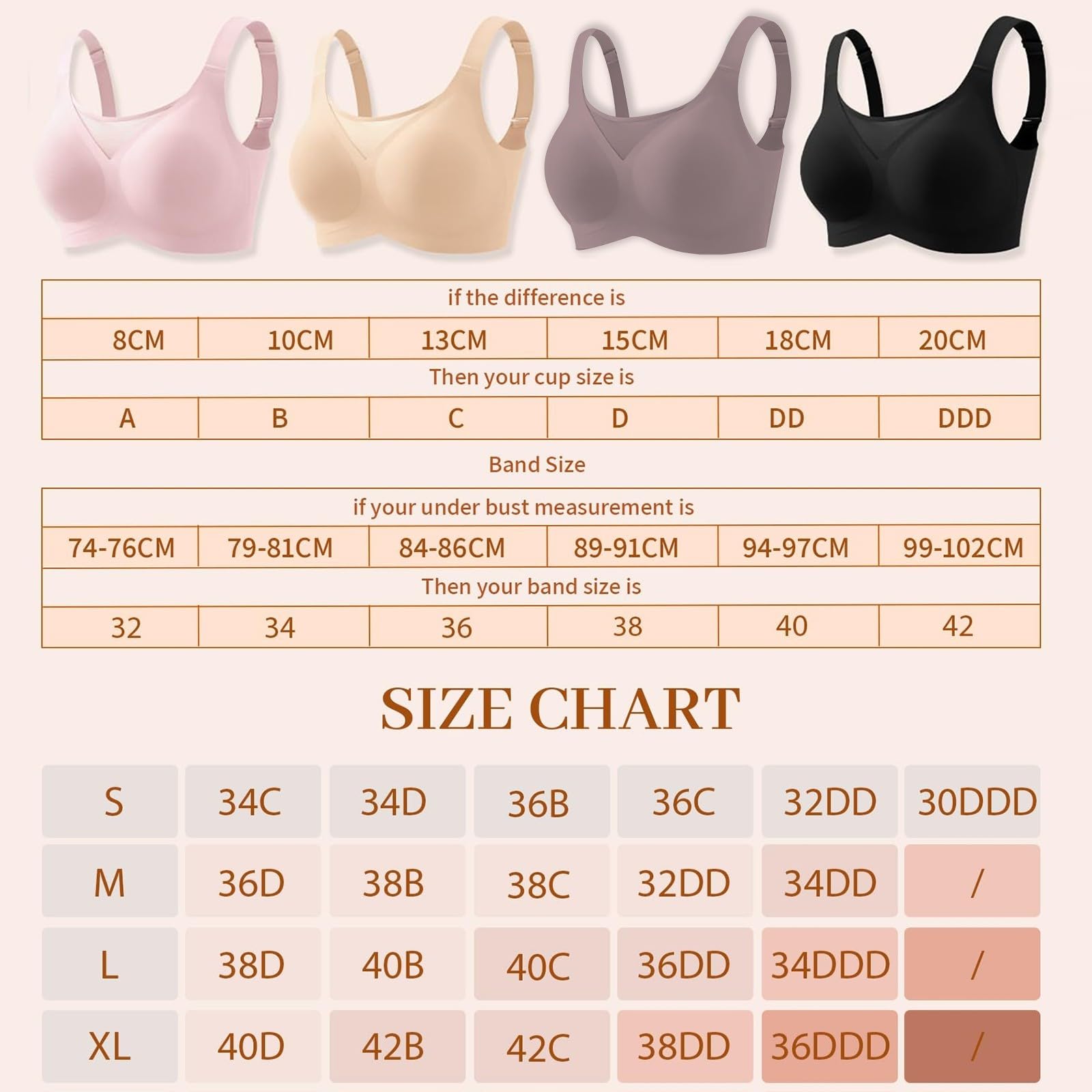 Generico Reggiseno Senza Ferretto Pizzo Donna Cuciture Comodo Reggiseno Scollo a V Bustino con Imbottitura Comfy Bralette Seamless Cinghie Regolabili Base Top Corsetto Corsetto Deals of The Day