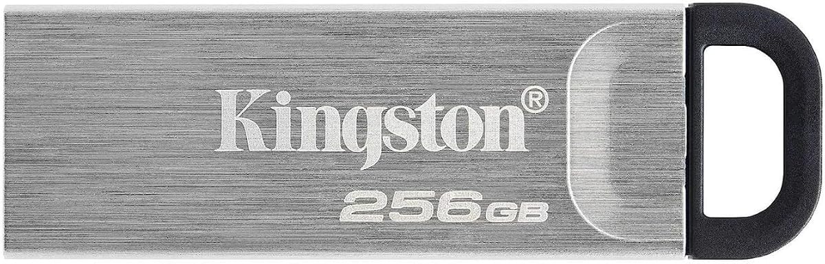 Unidad flash de metal USB 3.2 de alto rendimiento DataTraveler Kyson de 256 GB | Velocidades de hasta 200 MB/s | DTKN/256GB | Hasta 200 MB/s, USB 3.2