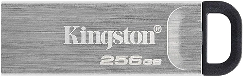 Pen Drive Kingston DataTraveler Kyson 256GB USB 3.2 Gen 1 Alta Velocidade Compacto e Durável - DTKN/256 GB