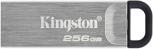 Pen Drive Kingston DataTraveler Kyson 256GB USB 3.2 Gen 1 Alta Velocidade Compacto e Durável - DTKN/256 GB