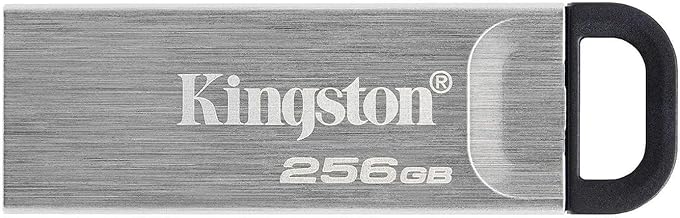 Kingston DataTraveler Kyson 256GB High Performance USB 3.2 Metal Flash Drive | Speeds up to 200MB/s | DTKN/256GB