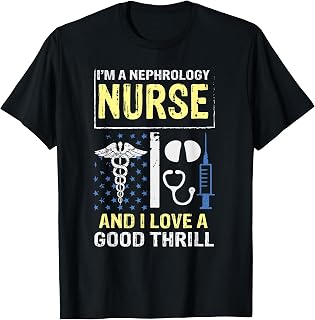Distressed Quote Nephrology Nurse Good Dialysis Nursing Rn T-Shirt
