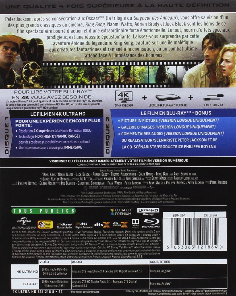 King kong 4k Ultra-HD