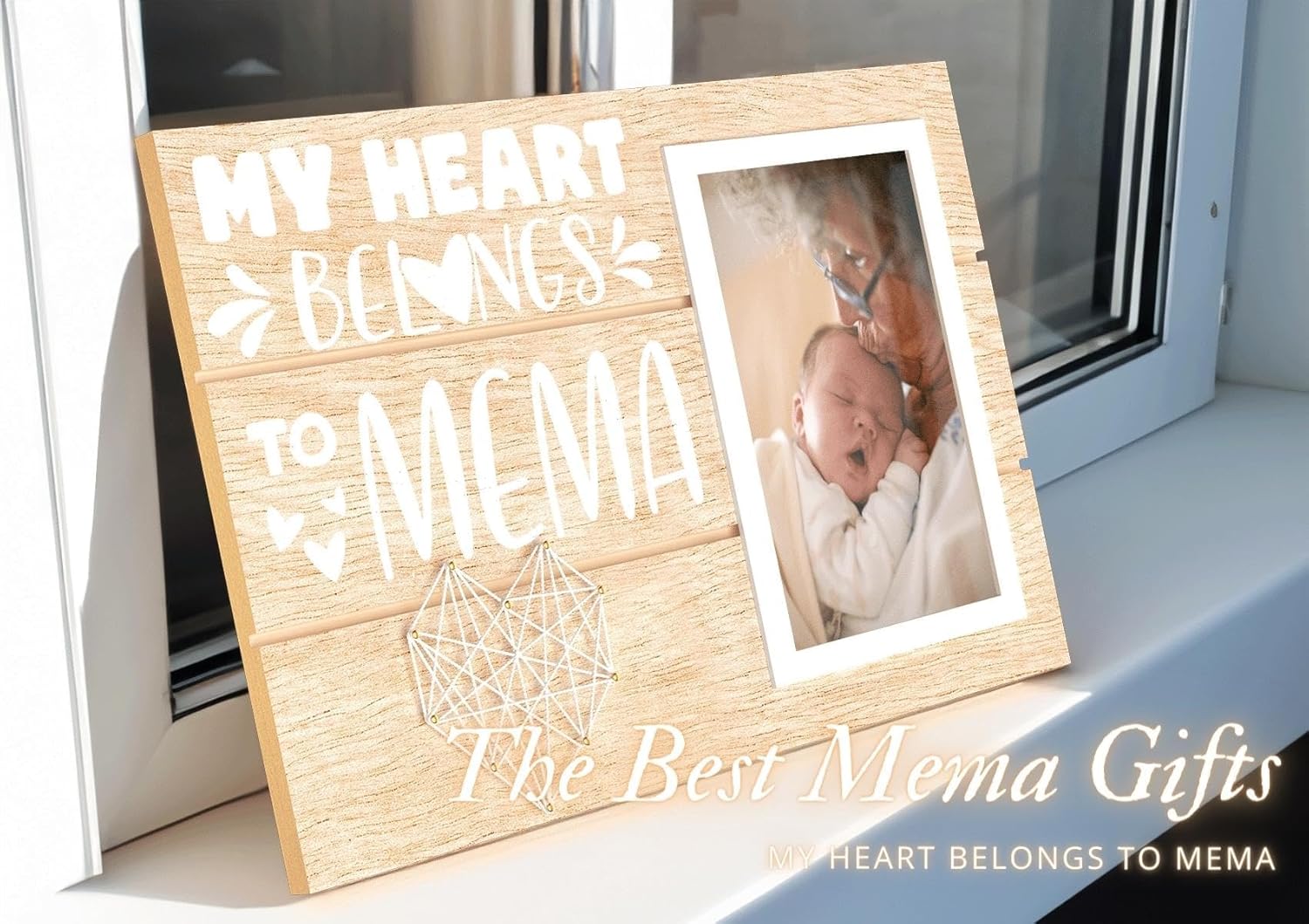 InnoBeta Mema Gifts, Mothers Day Gifts for Mema, Picture Frame 4x6 on Mother's Day, Christmas, Birthday