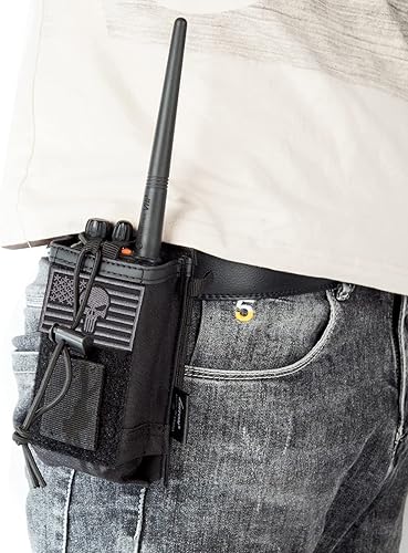 Miniatura 3 de Soporte para radio, funda de radio Molle, funda de radio táctica, funda de radio, accesorios para cinturón de servicio, bolsa de radio militar