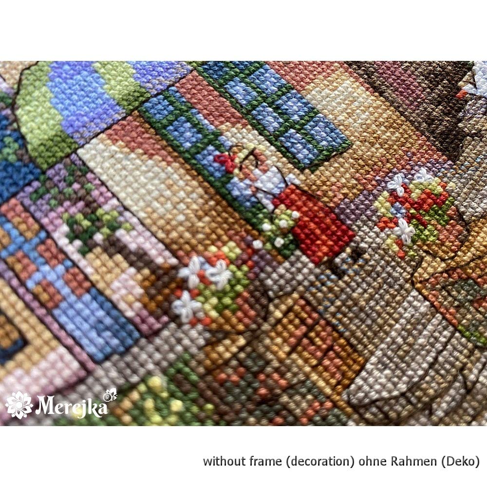 Merejka K-174 - Kit de punto de cruz (30 x 38 cm), multicolor