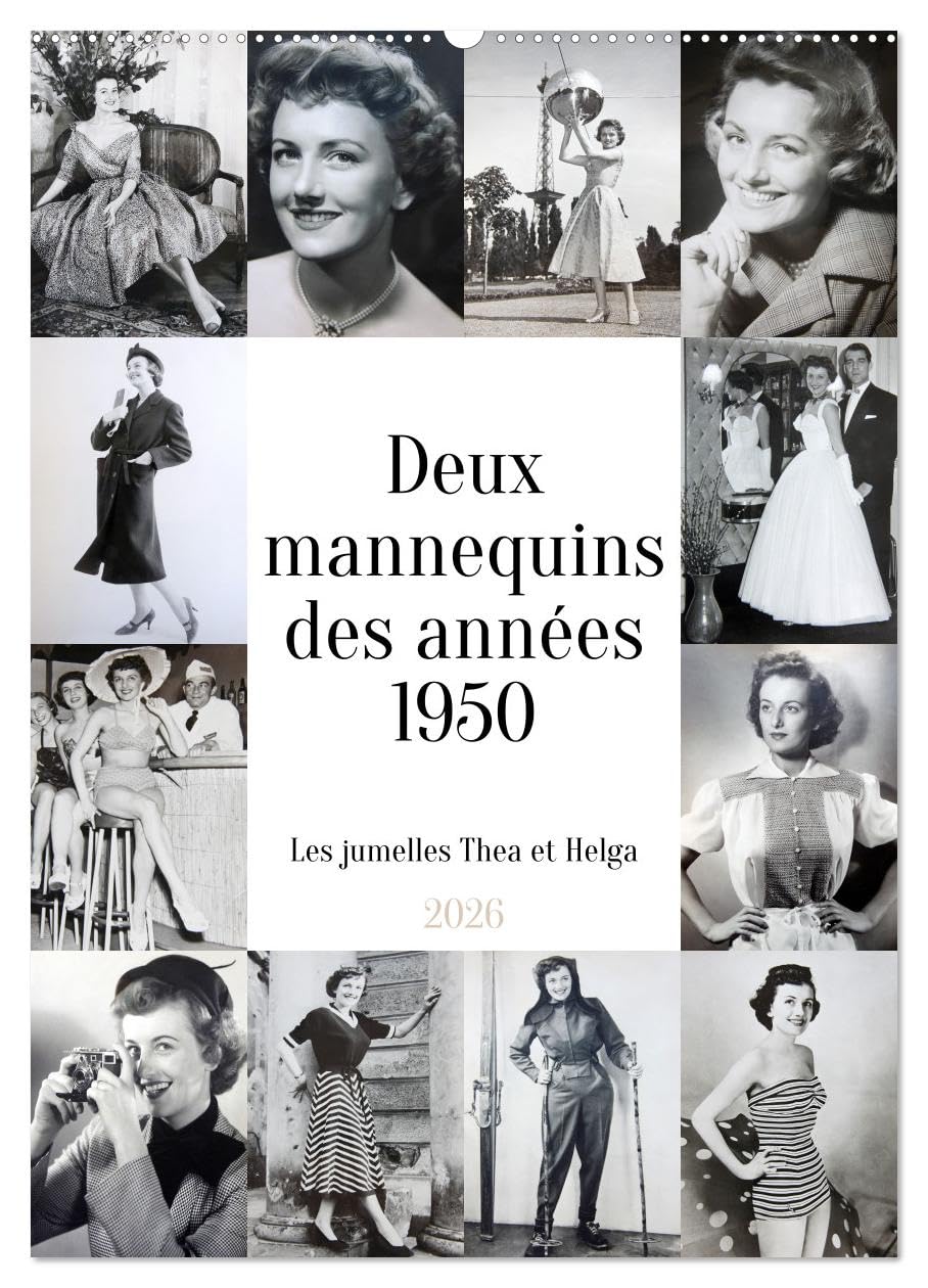 Mannequins des années 1950 : revivez la nostalgie créative de Berlin avec le calendrier CALVENDO