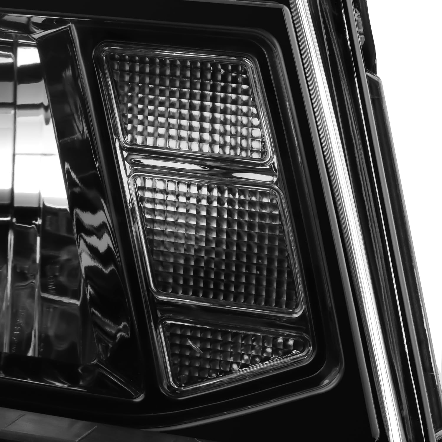 AKKON - Fits 2014-2015 Chevy Camaro [Halogen Type] Black Headlight Headlamp Passenger Right Side Replacement