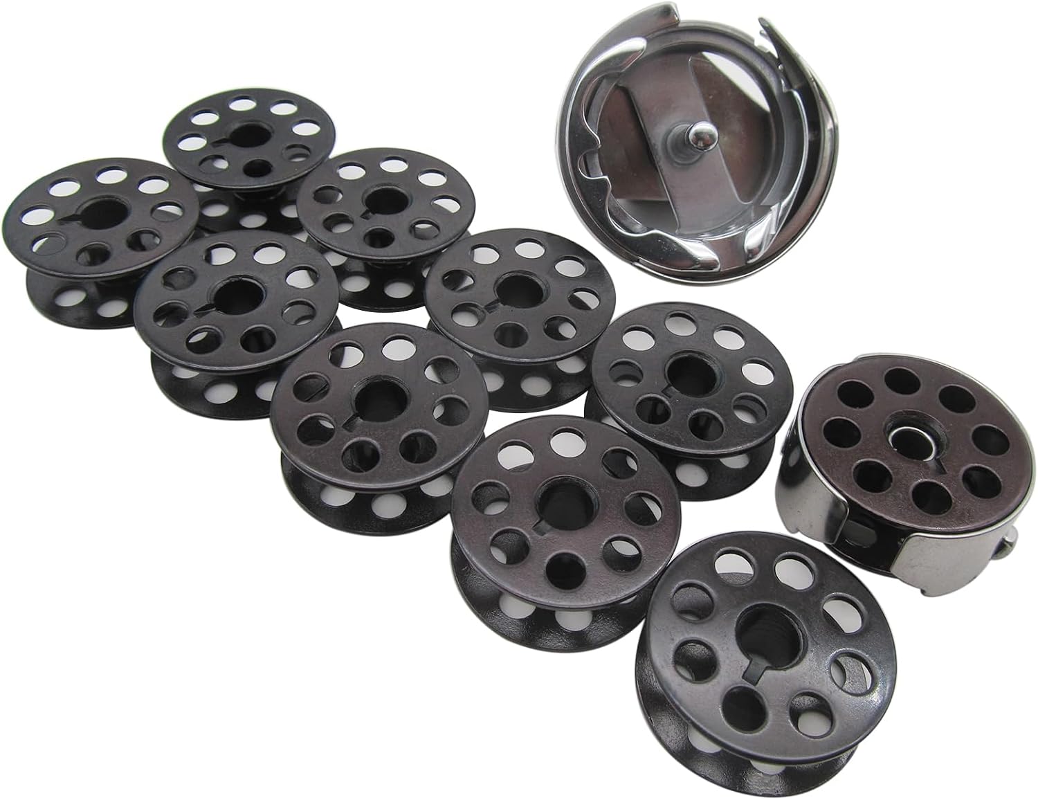 CKPSMS Brand -1SET Rotary Hook & Bobbin CASE & BOBBINS #HSM-AM(3)+BC-DBM(1)-NBL 1PCS+18034B 10PCS Compatible with/Replacement for Mitsubishi Brand LS2-1130 (Rotary Hook & Bobbin CASE & BOBBINS)