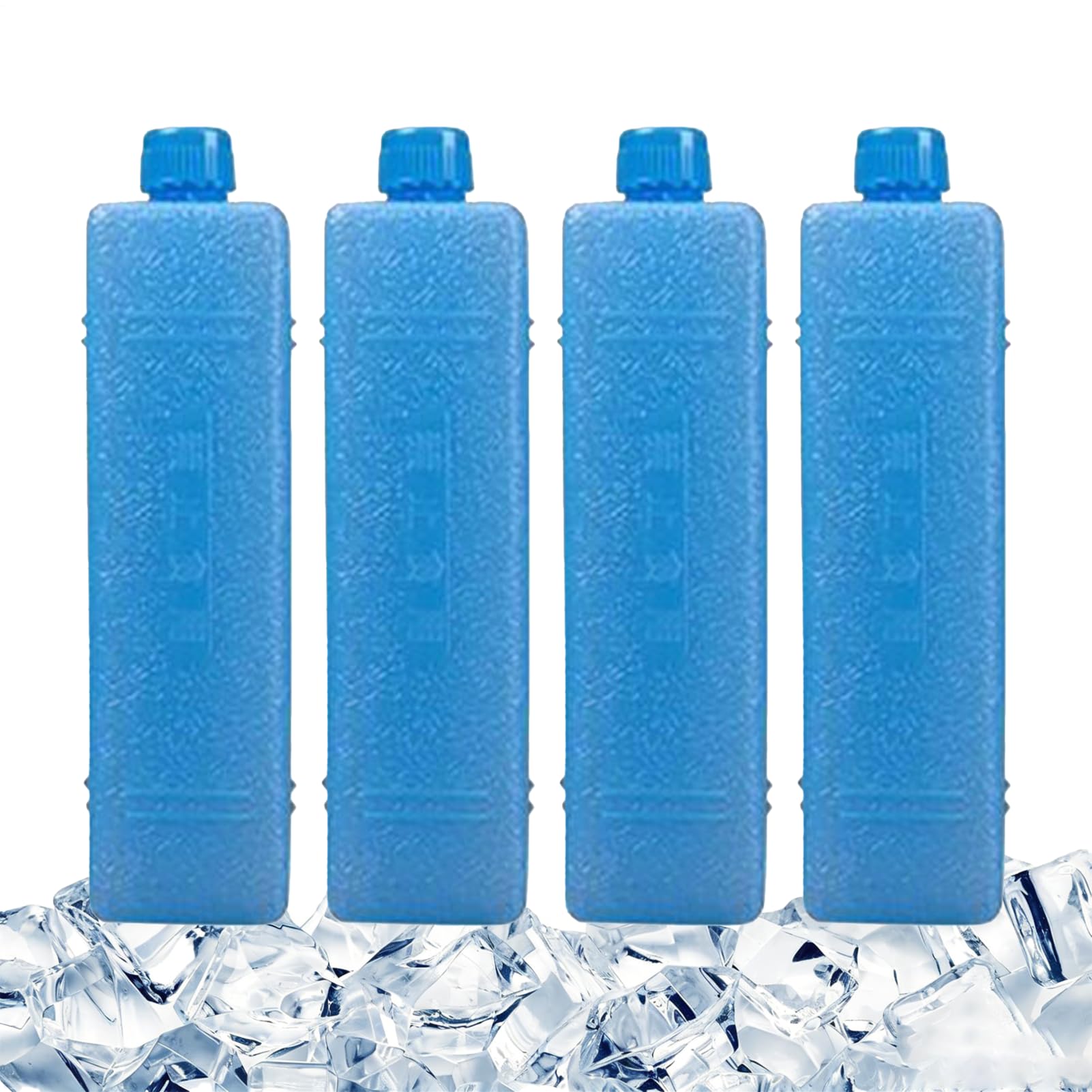 Ice Packs for Cool Box, 4 Pieces Reusable Ice Blocks, Air Conditioner Fan Ices Crystal Box Freezer Blocks for Cool Bags, Rapid Cooling Air Cooler Ices Freezer Packs, fors Camping Picnic Lunch Boxes