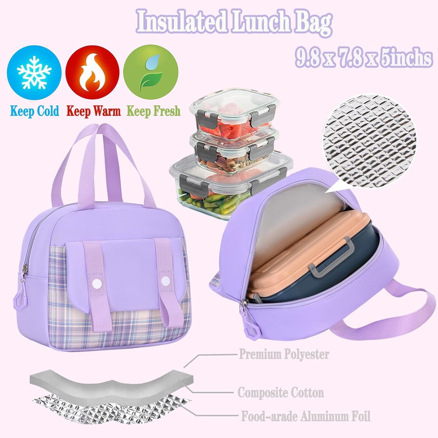 Girls Backpack Set,Cute Kids School Backpack For Girls,Childrens Schoolbag For Elementary Primary - Image 7