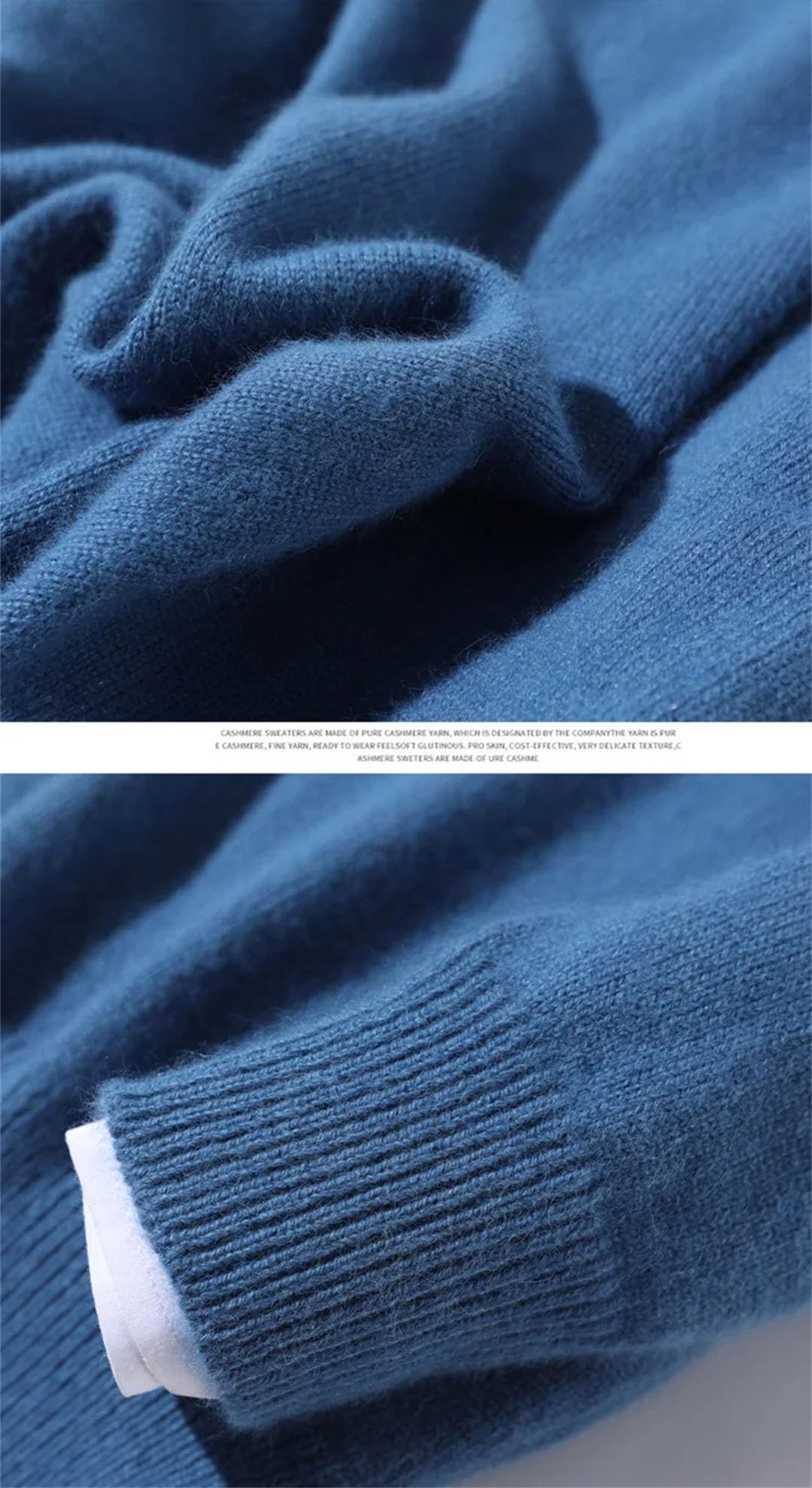 Vogrtcc Maglioni da Uomo in Cashmere con Scollo A V Maglioni Business Casual Lavorati A Maglia