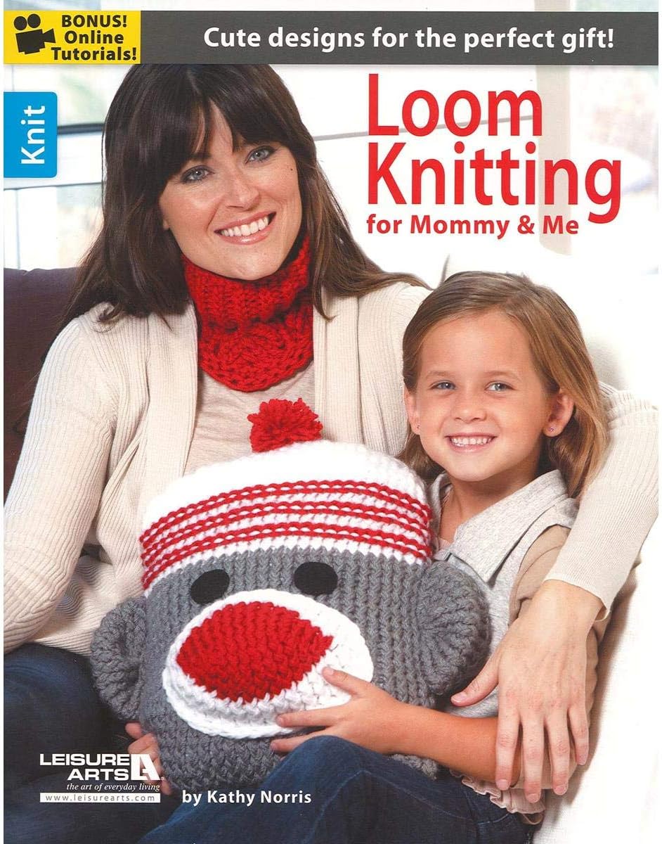 Leisure Arts Loom Knitting for Mommy & Me Book, Knitting