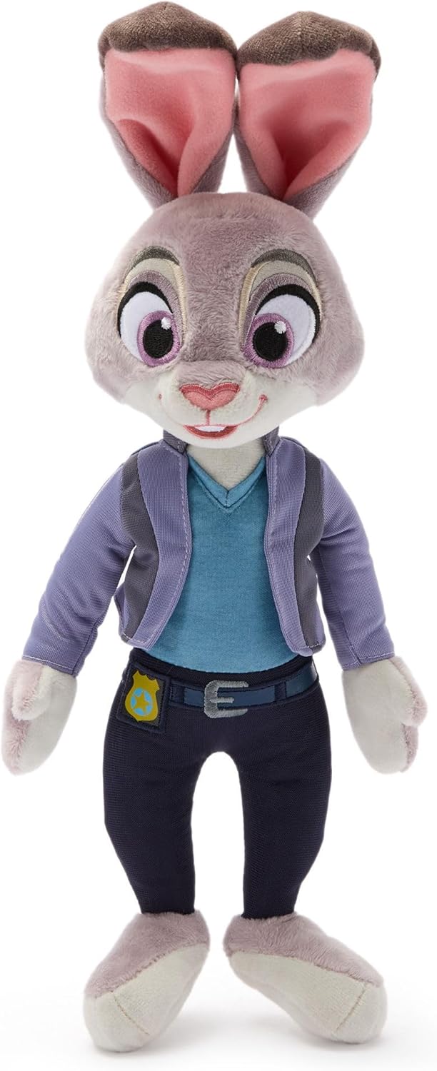 Disney Store Official Judy Hopps Plush - Zootopia 2 Toys for Girls and Boys- Cute Stuffed Animal with Detailed Plush Sculpting & Embroidered Details - Disney Toys for Kids - 16 Inch Plushy